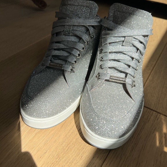 Jimmy Choo Miami Silver shoes. - Picture 3 of 4